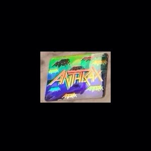 Rockcards Rock Cards Hologram Anthrax Band Sticker